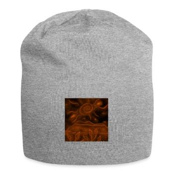 PAYSAGE NOCTURNE ORANGE - Bonnet en jersey - gris chiné - Devant