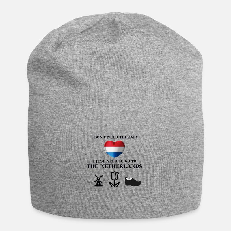 Pays-Bas Hollande Pays-Bas lustg idée cadeau - Bonnet en jersey - gris chiné