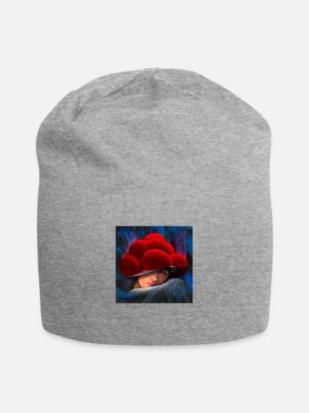 Schwarzwaldmädel 7.0 - Jersey-Beanie - Grau meliert