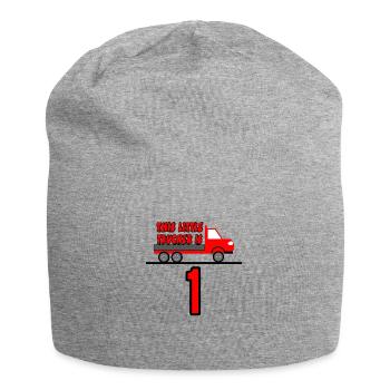 Trucker - Jersey-Beanie - Grau meliert - Vorne