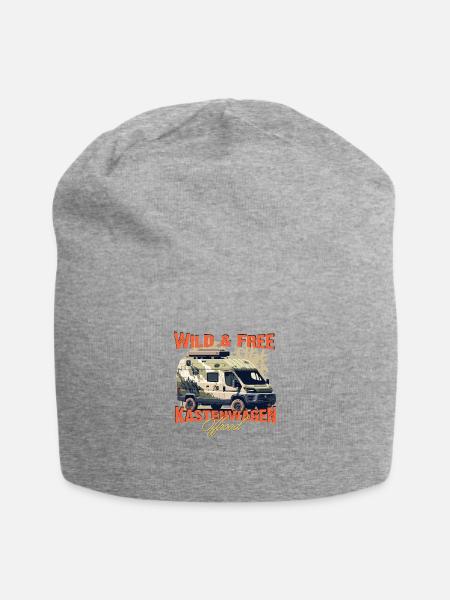 Wild & Free Kastenwagen 4x4 Offroad Camper - Jersey-Beanie - Grau meliert