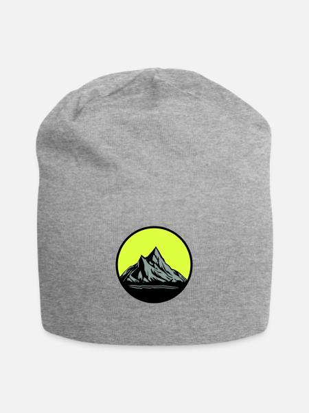 Mountains - Jersey-Beanie - Grau meliert