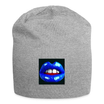 bouche bleue - Bonnet en jersey - gris chiné - Devant
