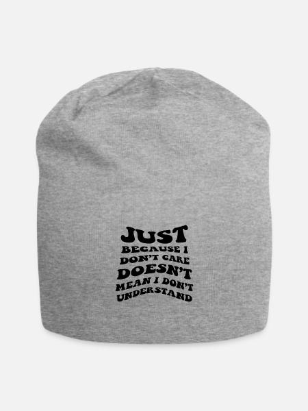 LUSTIGER SARKASTISCHER SPRUCH - Jersey-Beanie - Grau meliert