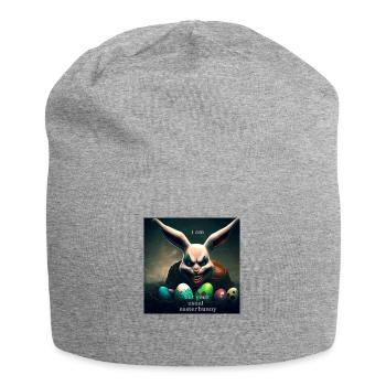 Böser Osterhase - Jersey-Beanie - Grau meliert - Vorne
