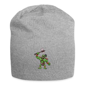 Troll Chief - Jersey Beanie - heather grey - Front