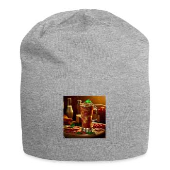 the pizza Drink flavour - Jersey Beanie - heather grey - Front