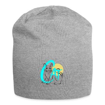 CAT - Jersey-Beanie - Grau meliert - Vorne