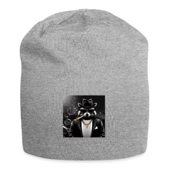 Gangster Raton laveur - Bonnet en jersey - gris chiné - Devant