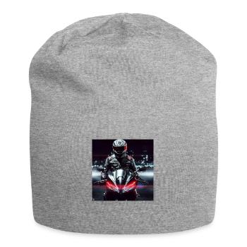 Motorcycle Digital Art - Jersey Beanie - heather grey - Front
