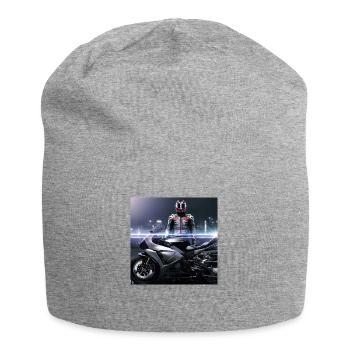 Motorcycle Digital Art - Jersey Beanie - heather grey - Front