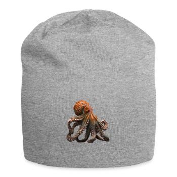 The octopus is a fascinating sea creature - Jersey Beanie - heather grey - Front