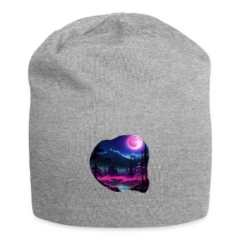nature pleine lune - Bonnet en jersey - gris chiné - Devant