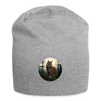Luchs - Jersey-Beanie - Grau meliert - Vorne