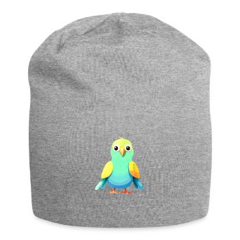 Budgie Bird Cockatiel Bird Propriétaire - Bonnet en jersey - gris chiné - Devant