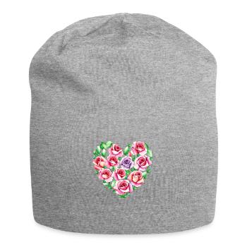 Valentine's Day Love Engagement Mother's Day Wedding - Jersey Beanie - heather grey - Front
