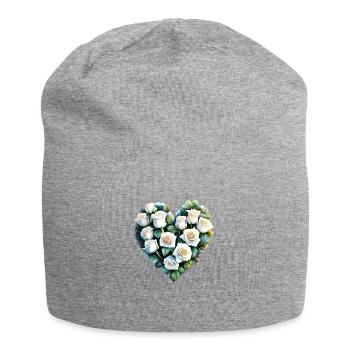Valentine's Day, Mother's Day, Wedding, Love, Engagement - Jersey Beanie - heather grey - Front