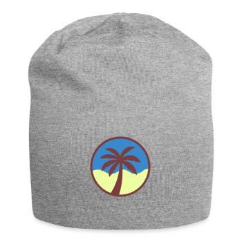palme - Jersey-Beanie - Grau meliert - Vorne