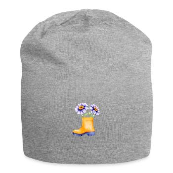 Jardin cadeau jardinier verger jardinier amateur - Bonnet en jersey - gris chiné - Devant