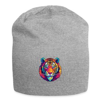 Tiger 1 - Jersey Beanie - heather grey - Front