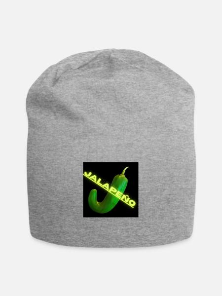 Jalapeño - Jersey-Beanie - Grau meliert