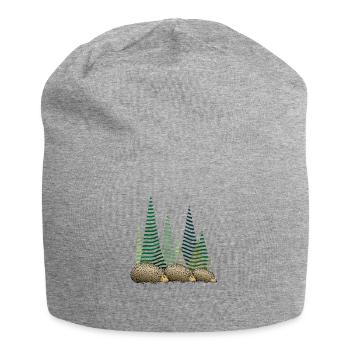 Igel - Jersey-Beanie - Grau meliert - Vorne