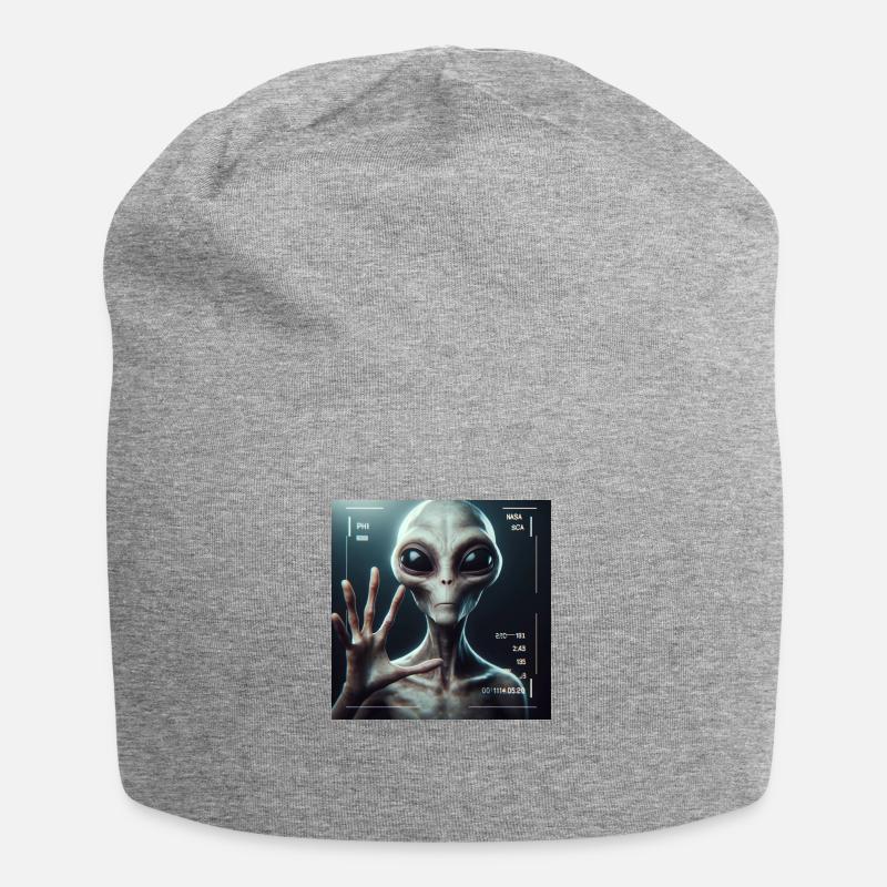 Astronomie - Bonnet en jersey - gris chiné