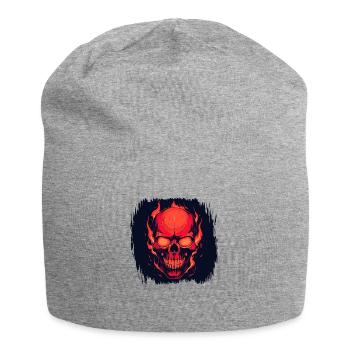birthday present idea cage black skeletal - Jersey Beanie - heather grey - Front