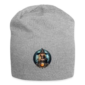 Sorcière druide magie celte - druidesse wicca - Bonnet en jersey - gris chiné - Devant