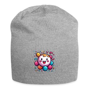 Joie de carnaval avec des confettis - Bonnet en jersey - gris chiné - Devant
