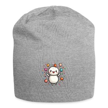 Carnival joy with confetti - Jersey Beanie - heather grey - Front