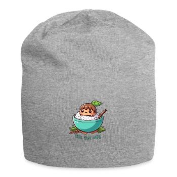 Rice Rice Baby! - Jersey Beanie - heather grey - Front