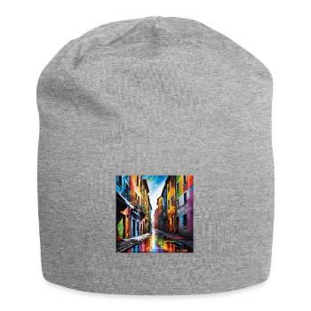 Fantastische Straßen - Jersey-Beanie - Grau meliert - Vorne