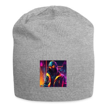 Futuristic man - Jersey Beanie - heather grey - Front