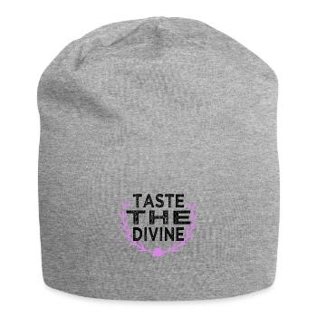 culinary experiences quote rich flavors birthday - Jersey-Beanie - Grau meliert - Vorne