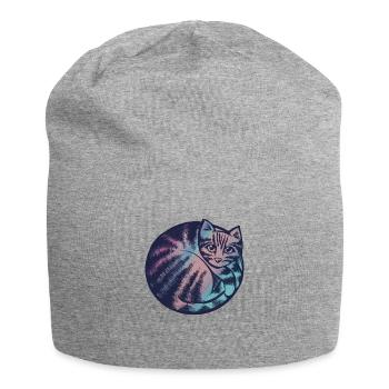 Kitty Cat Blues - Jersey Beanie - heather grey - Front