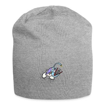 Anglerfisch - Jersey-Beanie - Grau meliert - Vorne