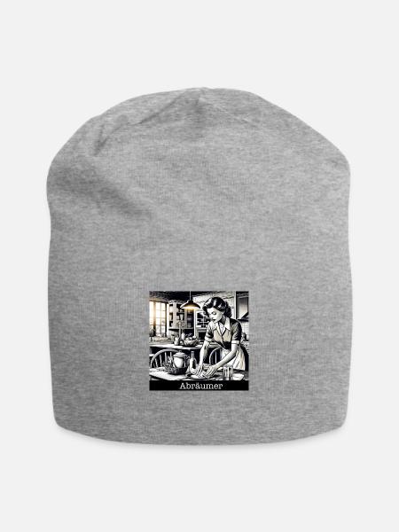 Abräumer - Fußball - Jersey-Beanie - Grau meliert