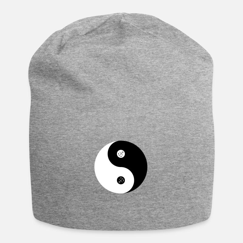 Harmonie maritime - Bonnet en jersey - gris chiné