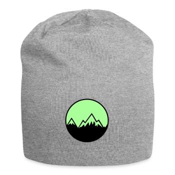 Montagnes - Bonnet en jersey - gris chiné - Devant