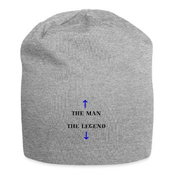 The Man, The Legend - witzige Geschenkidee lustig - Jersey-Beanie - Grau meliert - Vorne