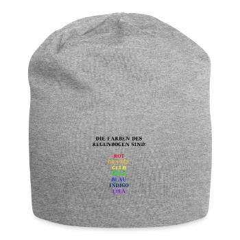 Idées cadeaux arc-en-ciel de couleurs pour enfants coloré - Bonnet en jersey - gris chiné - Devant