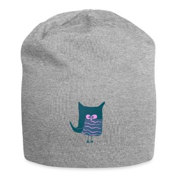 Eulalia Turquoise - Jersey Beanie - heather grey - Front