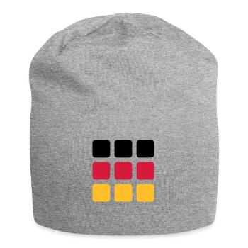 Flagge - Quadrate Trikolore - VEKTOR - Jersey-Beanie - Grau meliert - Vorne