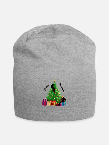 Happy Climbmass - Jersey-Beanie - Grau meliert