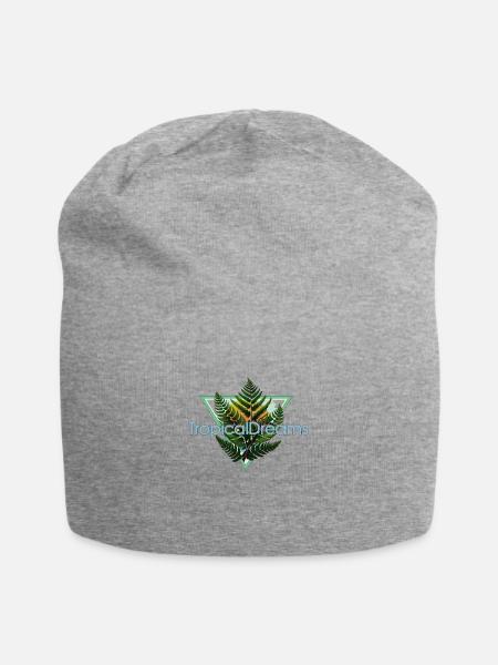 Tropical Dreams - Jersey-Beanie - Grau meliert