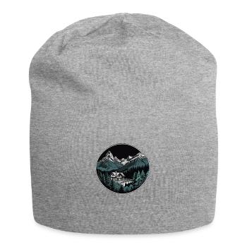 Swiss Mountains - Jersey Beanie - heather grey - Front
