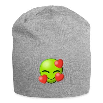 Alien Love Liebe Aliens Heart Herz Außerirdisch I - Jersey-Beanie - Grau meliert - Vorne