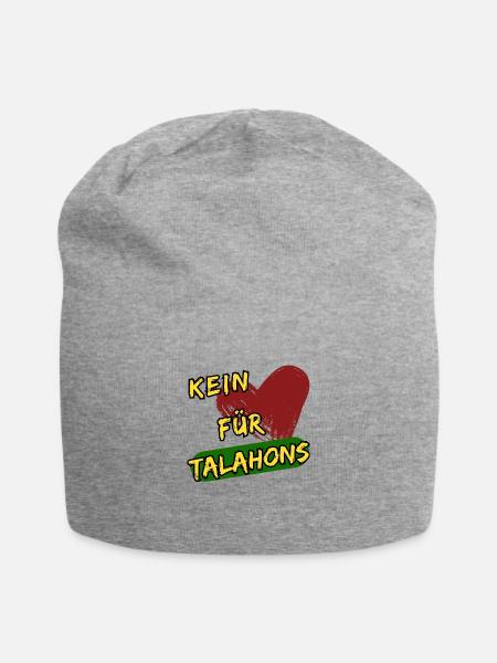 Kein Herz für Talahons - Jersey-Beanie - Grau meliert