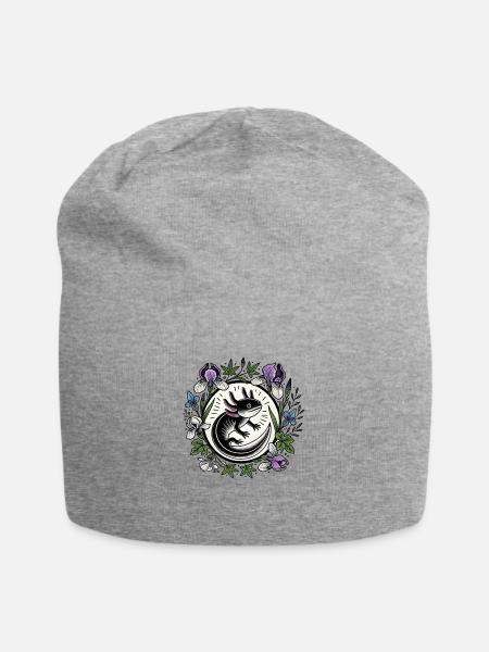 Axolotl - Jersey-Beanie - Grau meliert